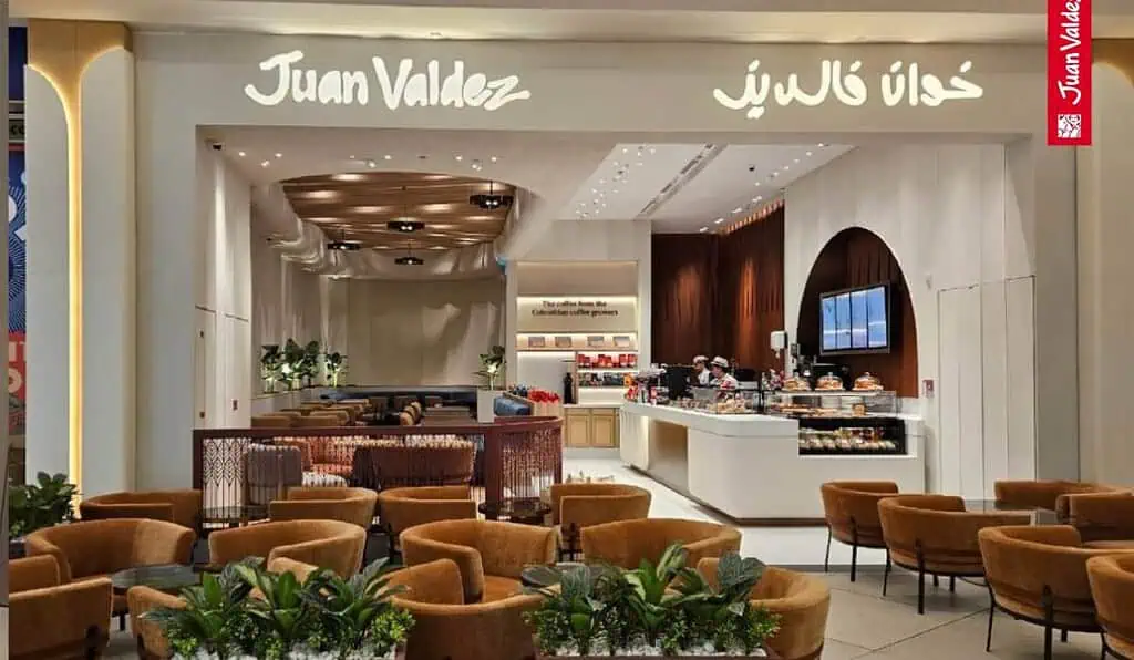 Juan Valdez abre su tercera tienda en Dubái en prestigioso mall Juan Valdez
