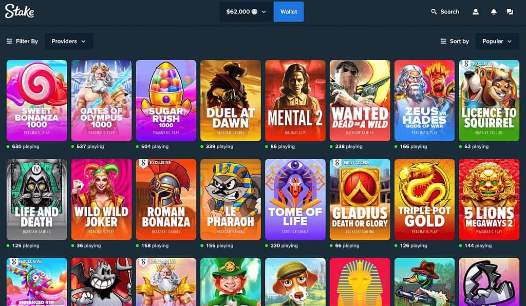 Juegos de Stake.