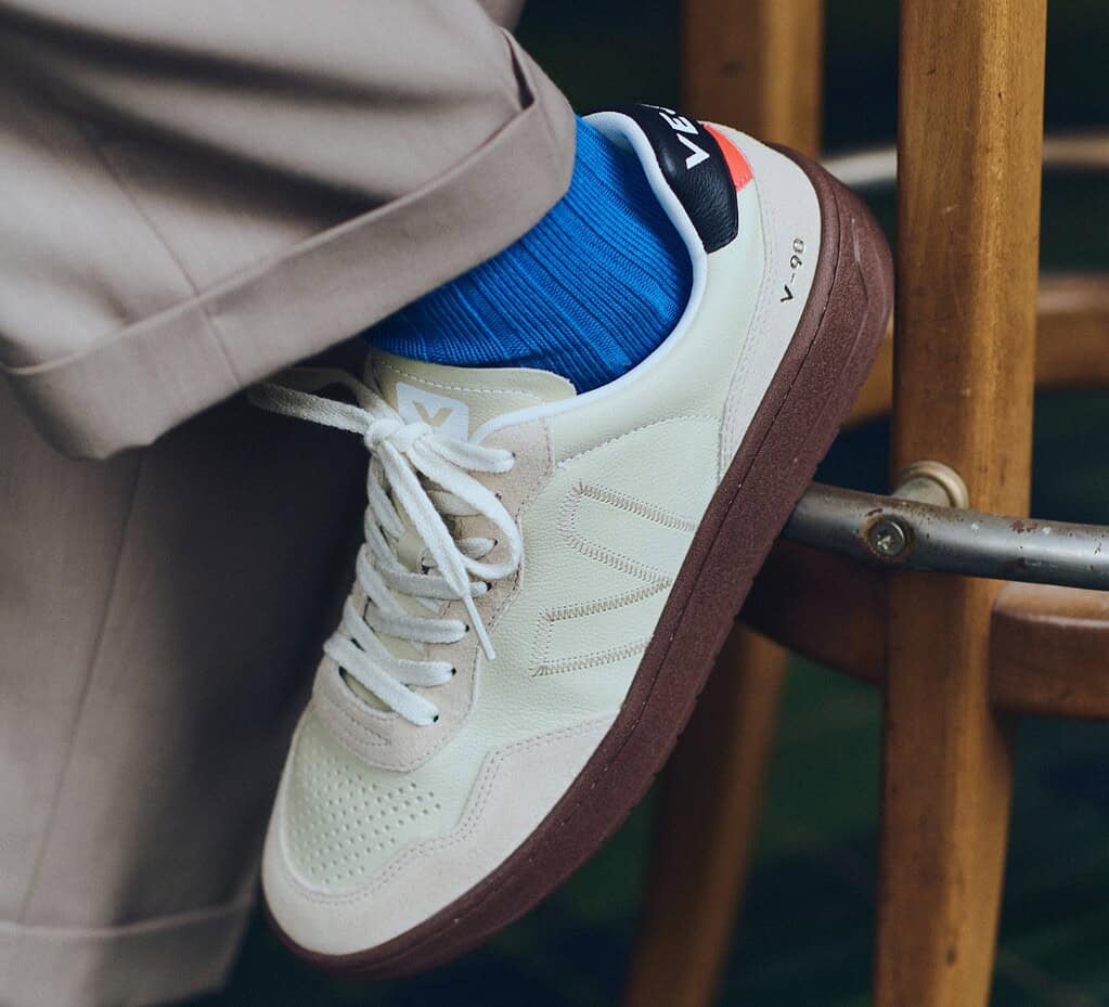 Los zapatos de Veja son hechos en un 70 % de manera sostenible. Foto: cortesía Veja. 