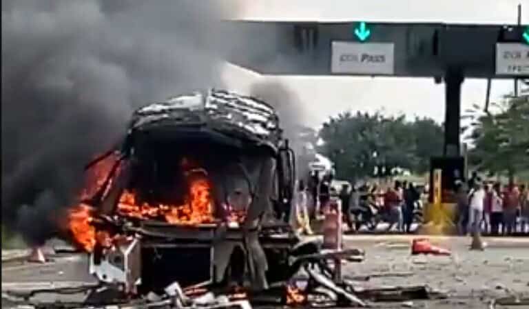 Atentado en peaje Villa Rica, en Cauca