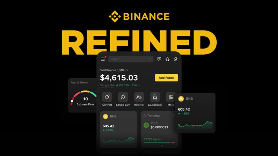 Binance nueva interfaz
