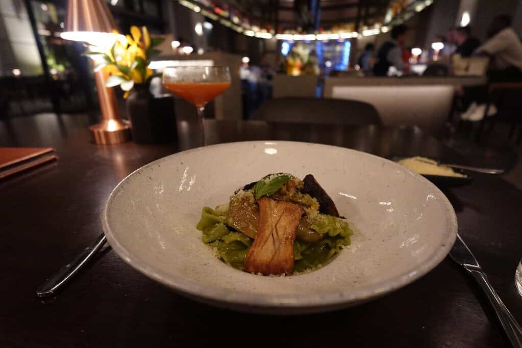 Pastas de espinaca del restaurante Americana Kitchen del Loews Coral Gables. Foto: Valora Analitik. 