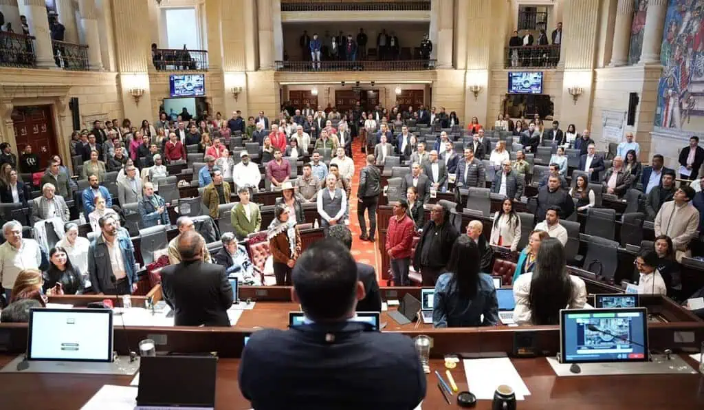 Reforma pensional estaría a horas de definirse en la Corte Constitucional Debate sobre Reforma Pensional en Colombia. Foto: Tomada de X de la Cámara de Representantes.