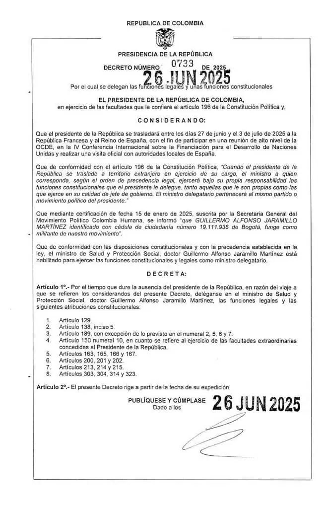 Presidente Petro emprenderá nueva gira por Europa con agenda en la OCDE y Naciones Unidas Decreto viaje de Petro de Francia y España