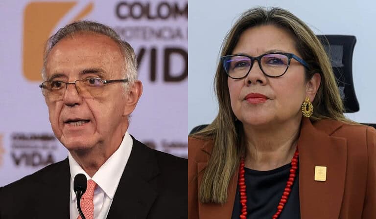 Exiministro de Defensa, Iván Velásquez y fiscal general de Colombia, Luz Adriana Camargo