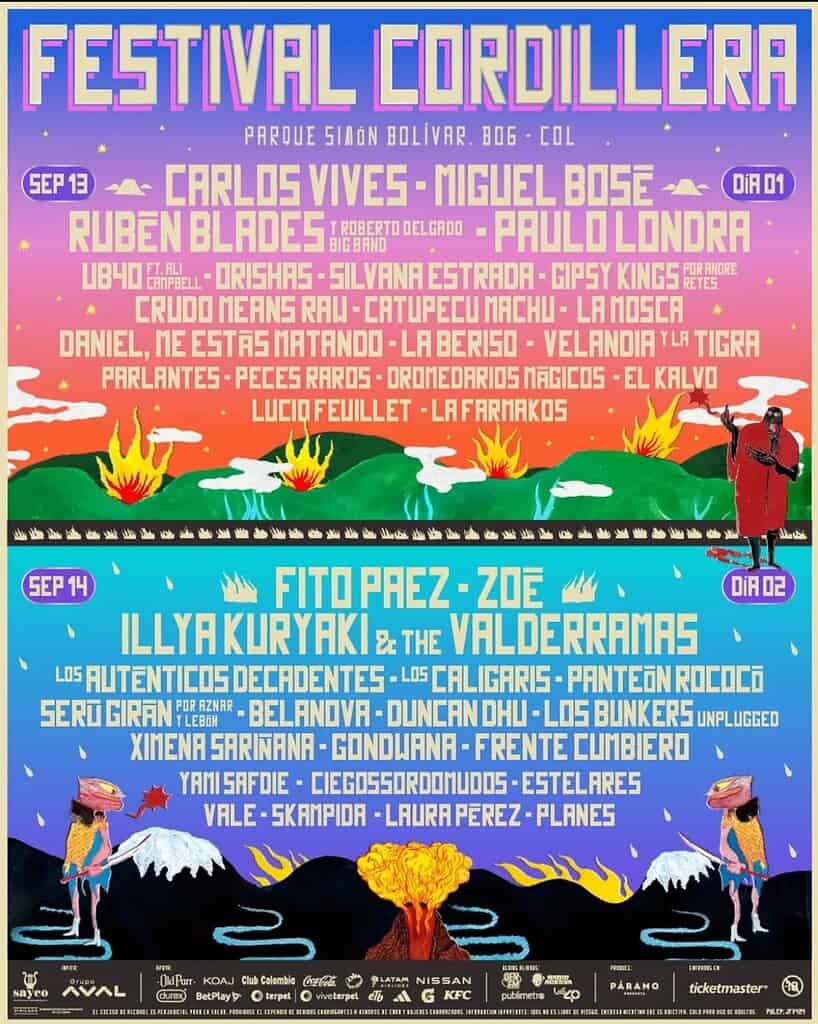 Cartel del Festival Cordillera. Foto: cortesía Páramo.