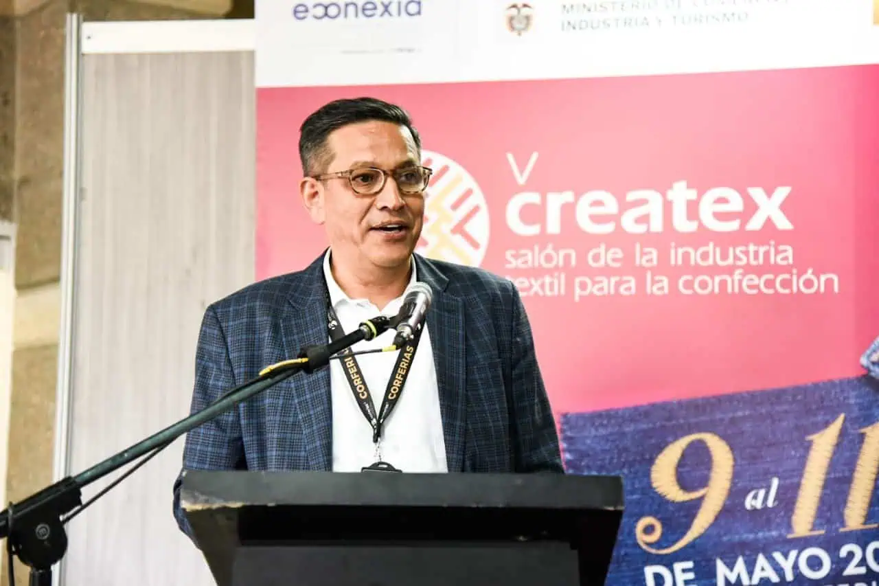 Industria textil colombiana pide condiciones de competencia equitativas frente al auge del comercio digital Guillermo Criado, presidente de la Cámara Colombiana de la Confección y Afines. Foto: Corferias.