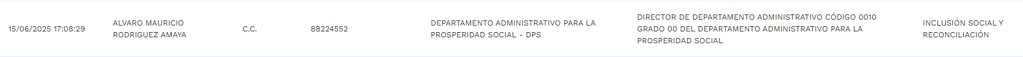 HV del nuevo director del DPS