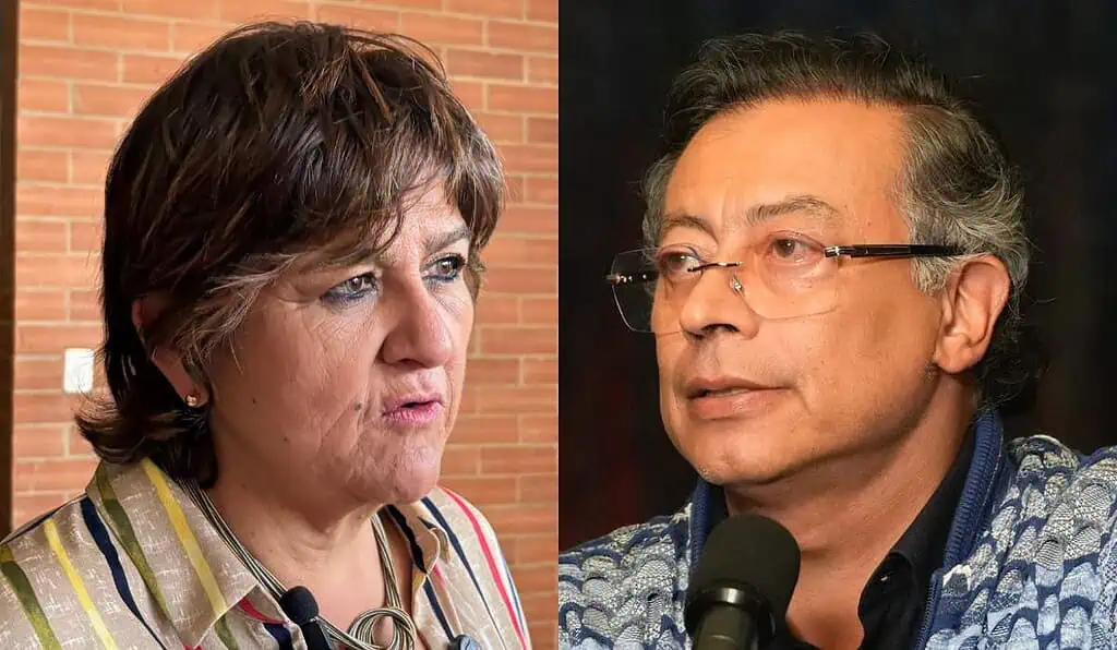 Presidenta del Grupo Aval a Petro: Sin los empresarios, al Gobierno “no le va a funcionar nada” María Lorena Gutiérrez y Gustavo Petro