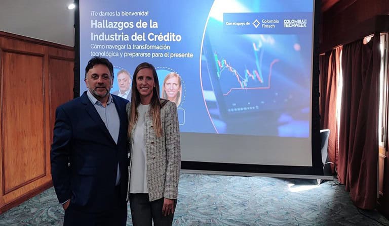 Mariano Sokal, cofundador y director de uFlow, y Virginia Olivella, TransUnion