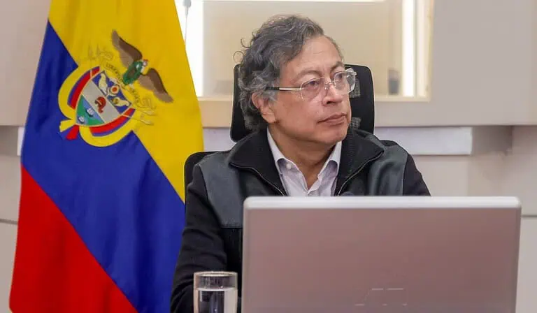 Gustavo Petro, presidente de Colombia. Imagen: Presidencia.
