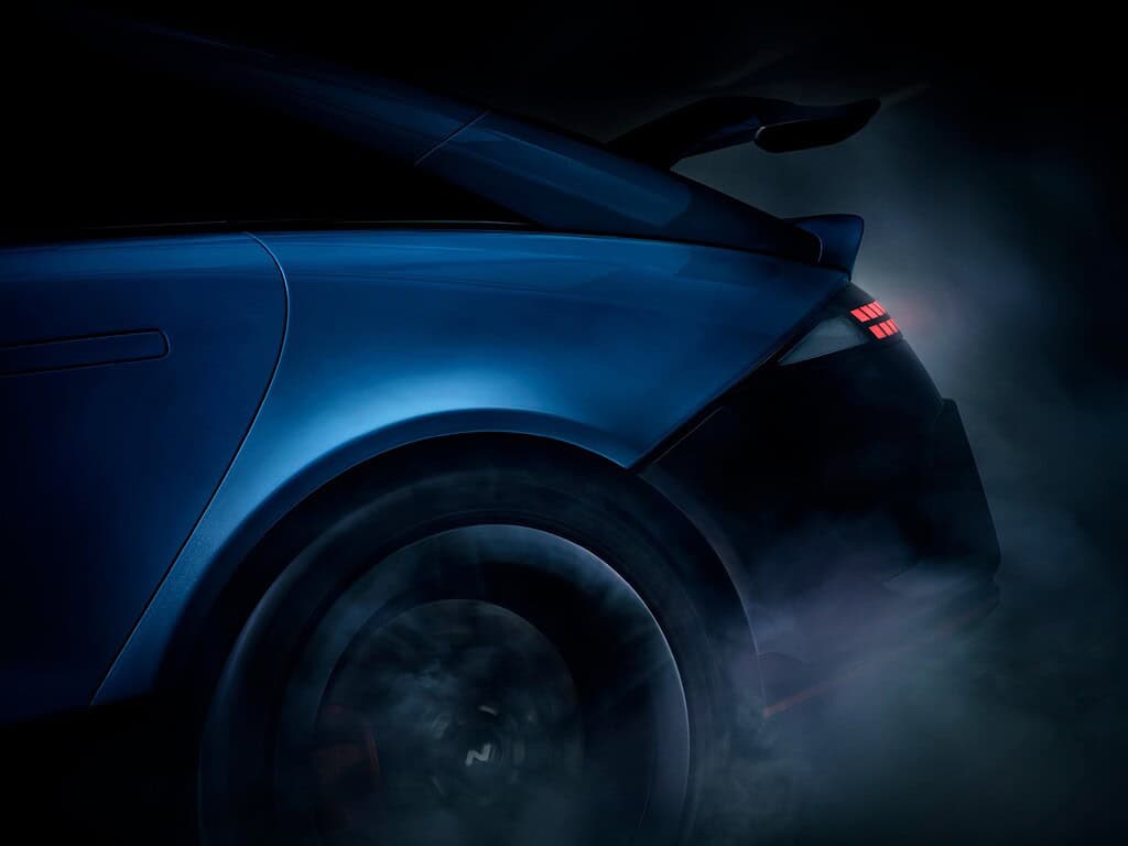 Parte trasera del Ioniq 6 N. Foto: cortesía Hyundai. 