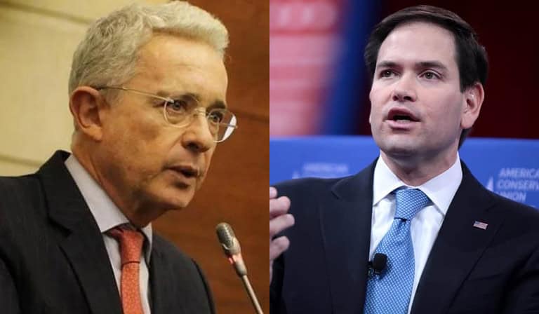 Álvaro Uribe y Marco Rubio
