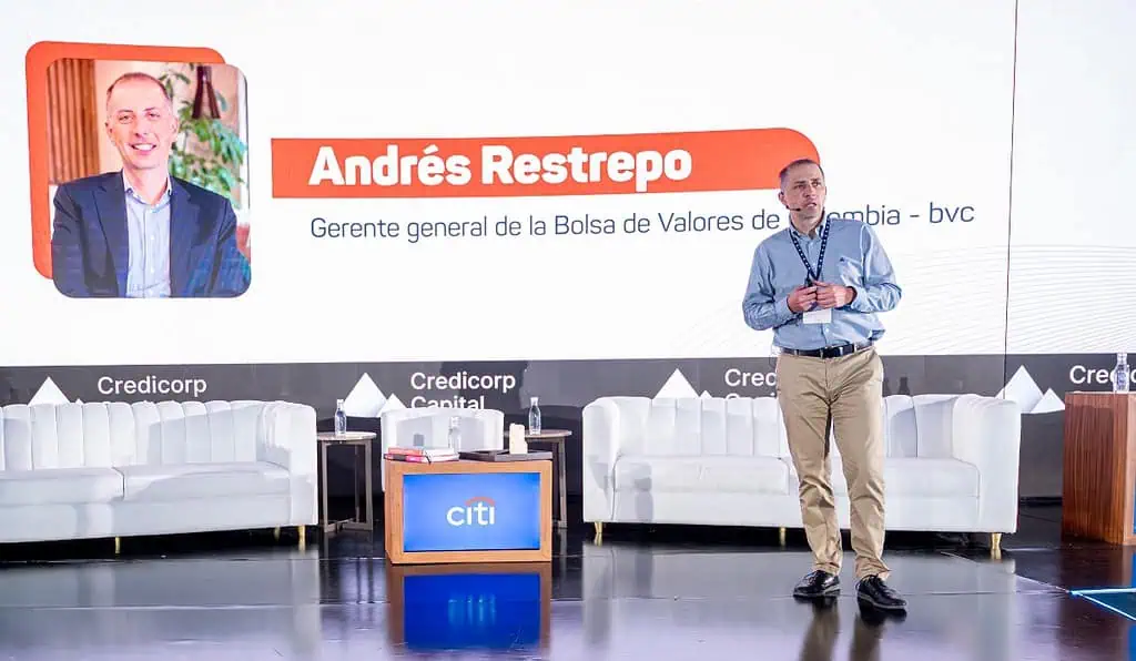 Gerente Bolsa de Colombia proyecta resultados positivos en 2025 y advierte reto fiscal que impacta el mercado Andrés Restrepo, gerente general Bolsa de Colombia