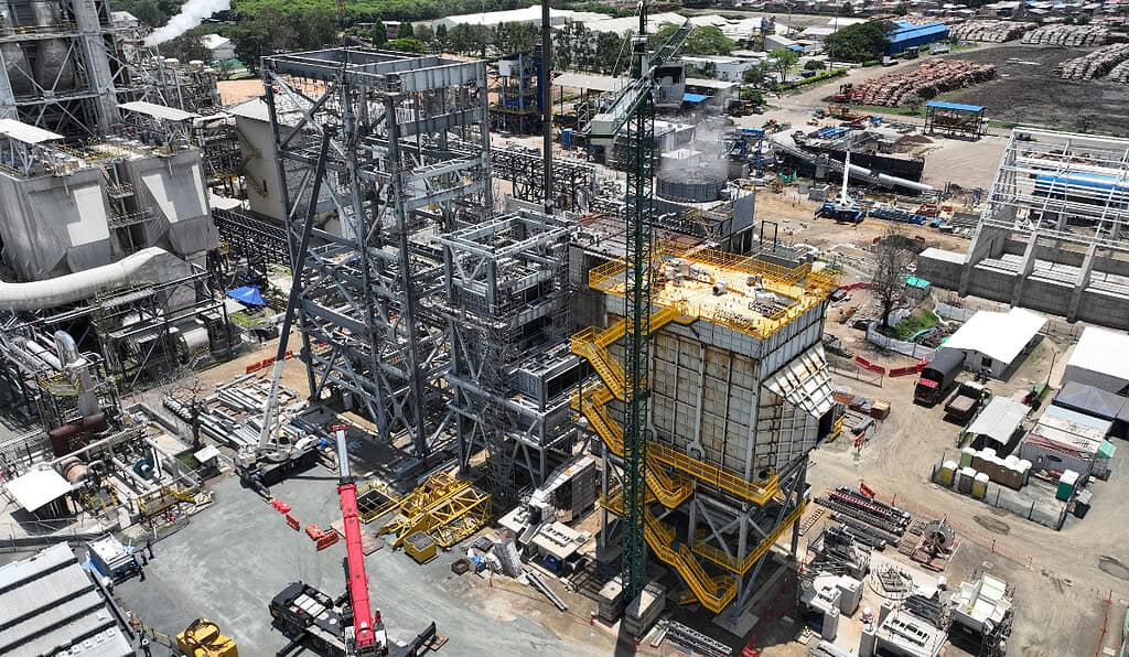 Caldera de biomasa de Smurfit Westrock