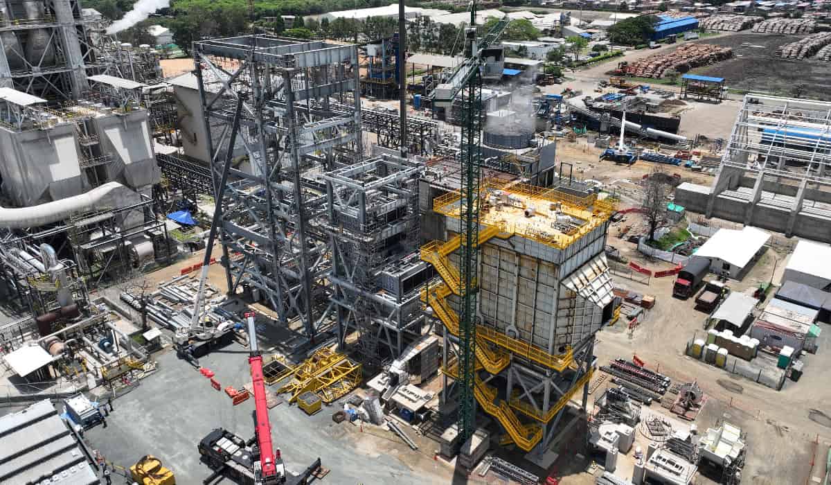 Caldera de biomasa de Smurfit Westrock