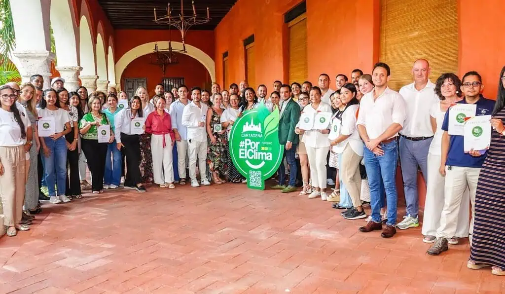 Cartagena entrega reportes de huella de carbono en establecimientos del Centro Histórico Cartagena por el clima