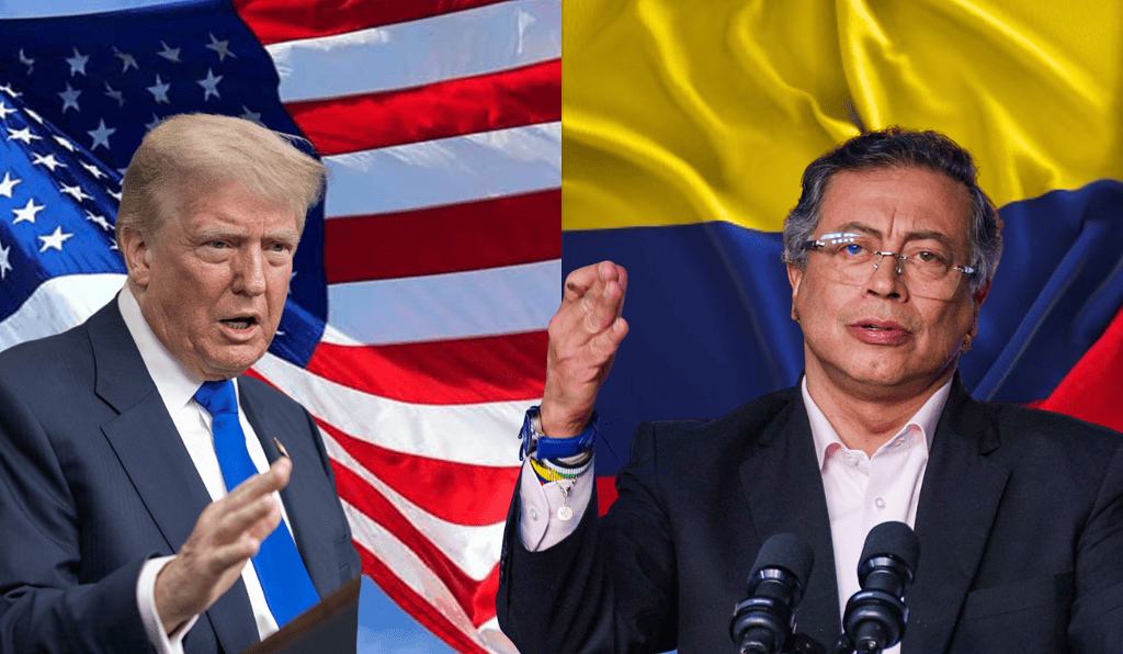 Donald Trump y Gustavo Petro