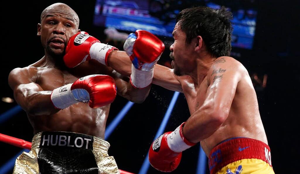 durante la histórica pelea frente a Floyd Mayweather en mayo de 2015, Paquiao se llevó cerca de US$120 millones, la cifra más alta de su carrera 