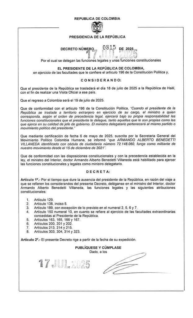 Funciones presidenciales
