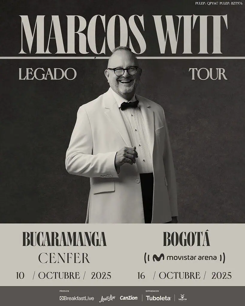Marcos Witt regresa a Colombia con su gira ‘Legado’: Estos son los precios de las boletas Fechas de la gira 'Legado' en Colombia. Foto: cortesía BreakFast.