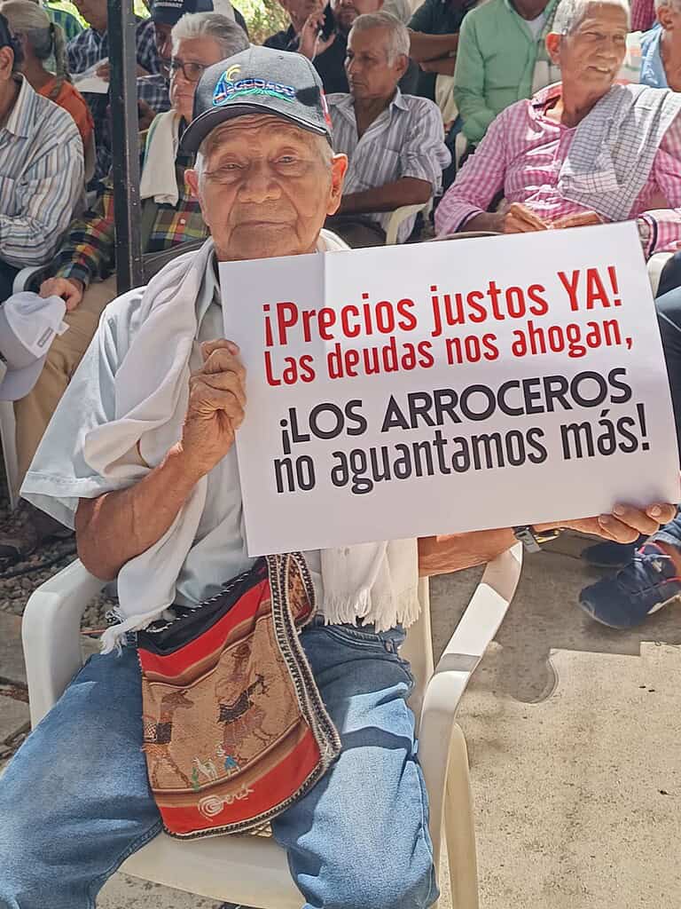 Paro arrocero en Colombia