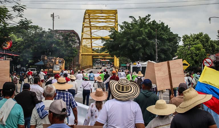 Paro arrocero en Colombia