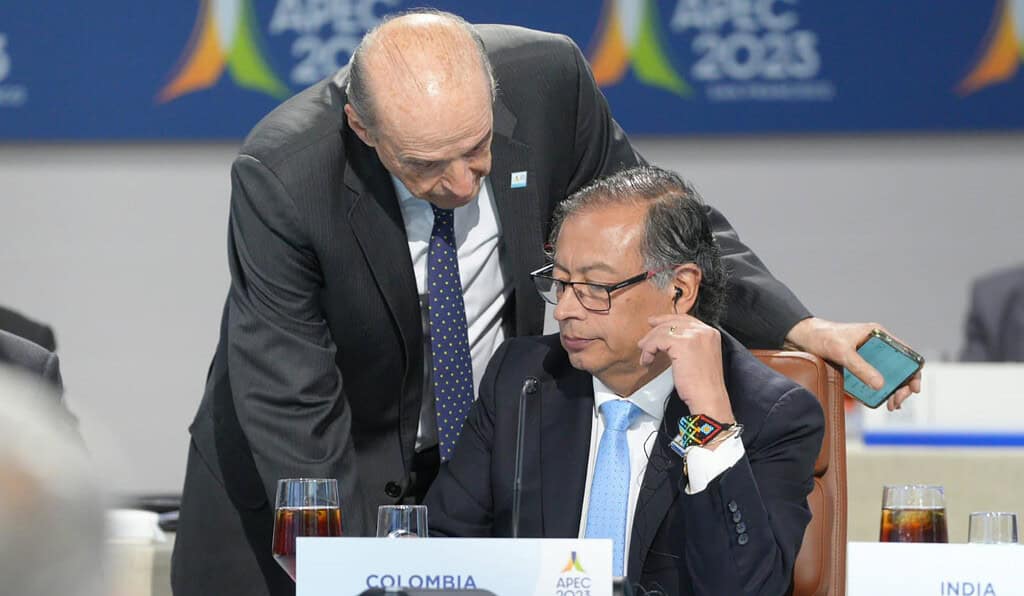 Presidente Gustavo Petro y excanciller Álvaro Leyva.