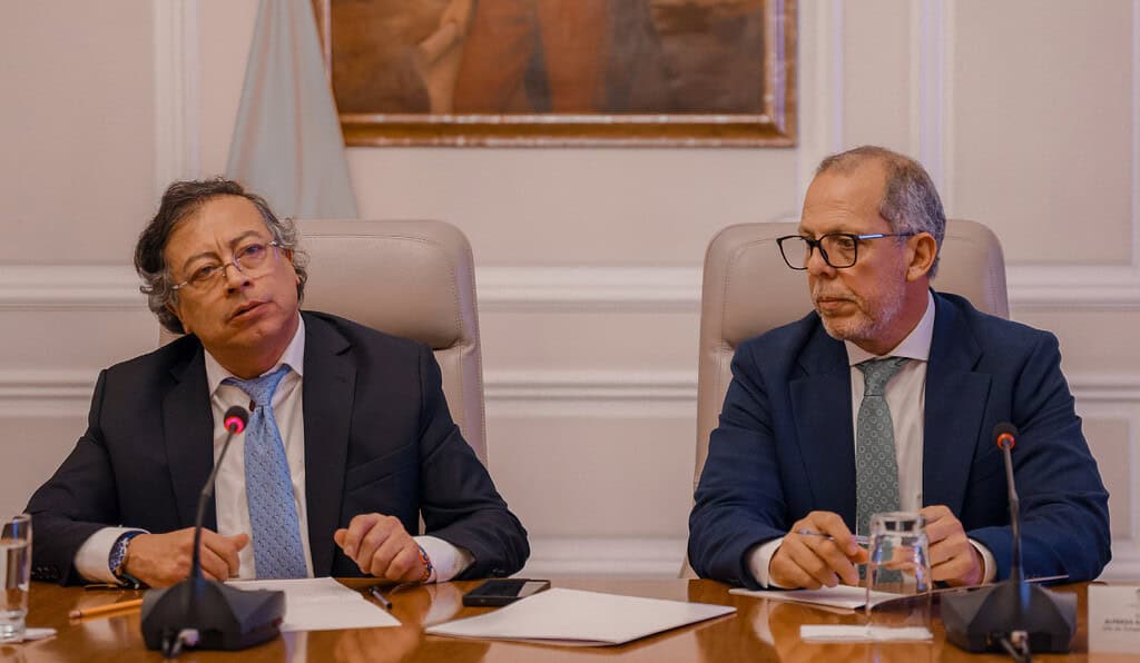 Presidente Gustavo Petro y jefe de despacho, Alfredo Saade