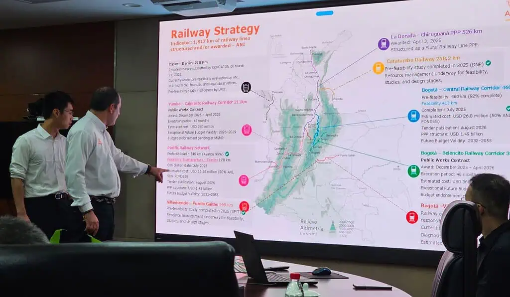 Gobierno Petro firmaría alianza con empresarios chinos para estructurar proyectos de trenes y ferrocarriles Proyectos férreos de la ANI
