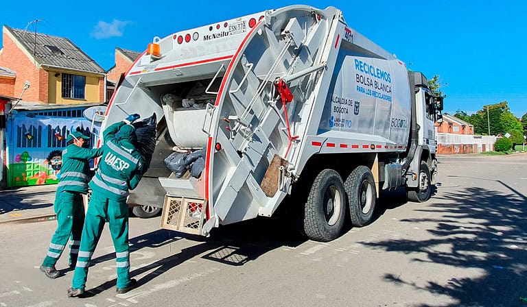 Sistema de recolección de basuras en Bogotá