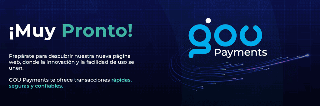 Sitio web de GOU Payments. 