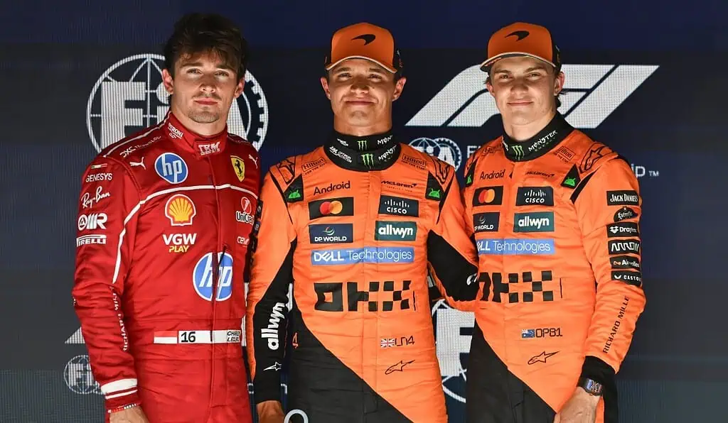 Los McLaren saldrán a la cabeza en el Gran Premio de Bélgica de la Fórmula 1: Hora y dónde ver en Colombia Top 3 en el Gran Premio de Bélgica 2025 (1)