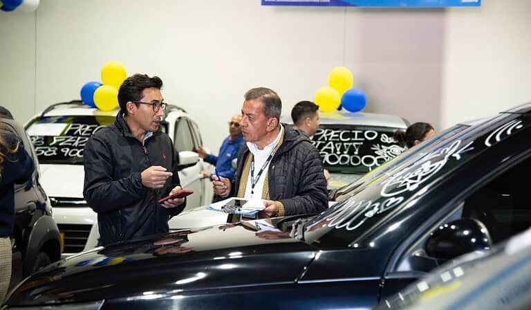 Vista de los pabellones de NextCar 2024, donde concesionarios y marcas exhibieron más de 1.000 vehículos usados. Foto: cortesía Corferias.