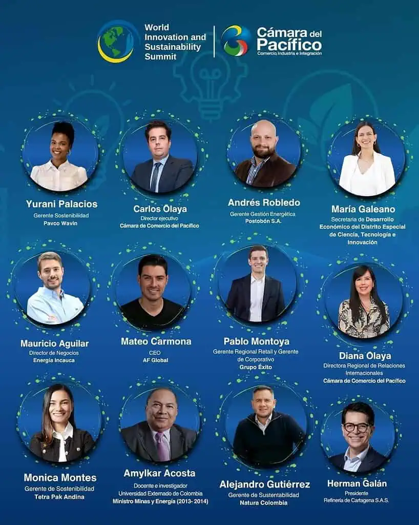 Medellín debatirá sobre innovación, tecnología y sostenibilidad con el World Innovation and Sustainability Summit Voceros evento Cámara del Pacifico