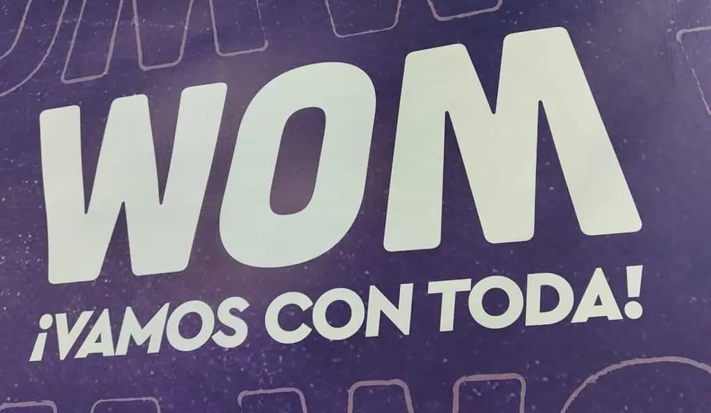 WOM advierte que si no se garantiza competencia en Colombia, la empresa sería liquidada Logo de WOM Colombia