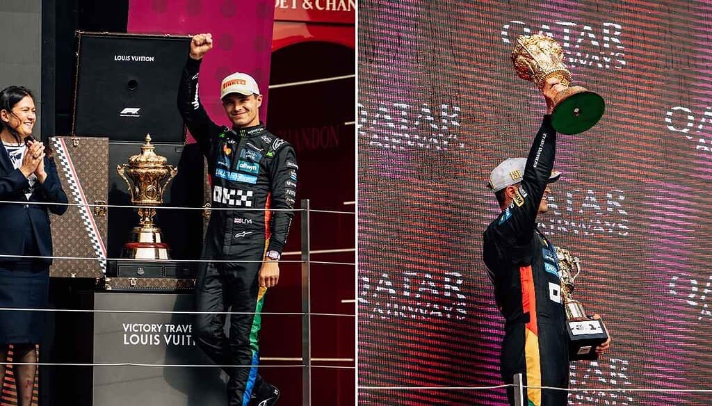 Lando Norris gana en casa y estrecha la lucha por el título de Fórmula 1