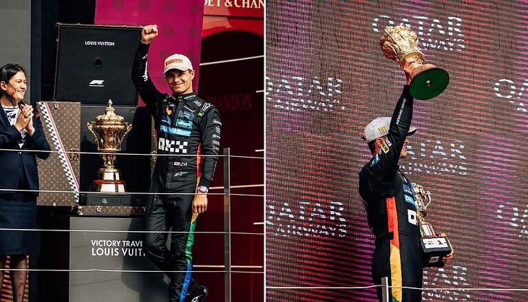 Lando Norris gana en casa y estrecha la lucha por el título de Fórmula 1