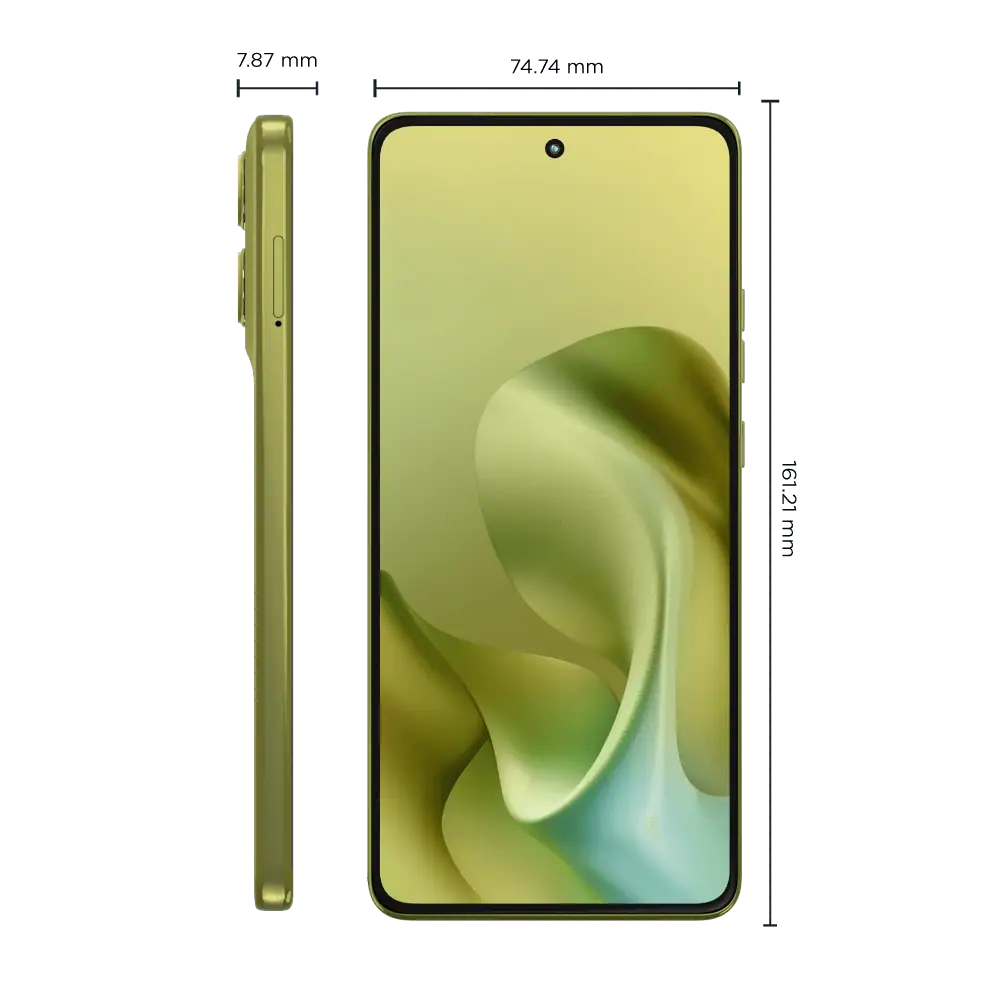 Motorola lanzó en Colombia celular con cámara potenciada con inteligencia artificial y batería de larga duración: Esto cuesta Medidas del moto g86. Foto: tomada de la página oficial de Motorola.