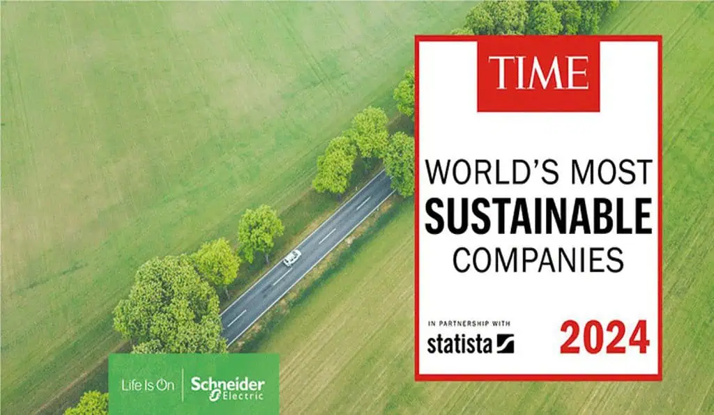 Schneider Electric es la empresa más sostenible del mundo schneider sostenibilidad time