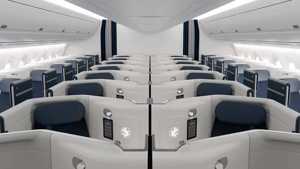 Entrevista | Air France ve un futuro "positivo" en el mercado colombiano y planea seguir creciendo en operaciones Cabina Business Air France A350. Foto: cortesía Air France.