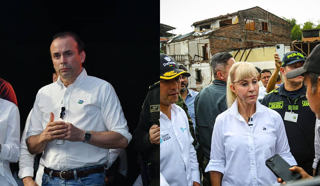 Alcalde de Cali, Alejandro Eder y gobernadora del Valle del Cauca, Dilian Francisca Toro