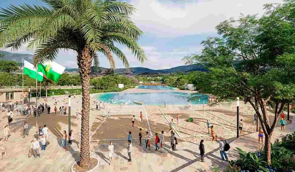Medellín tendrá imponente playa: ‘Mar’ será más grande que Taganga y similar a principal de San Andrés Así será la playa que se construirá en Medellín