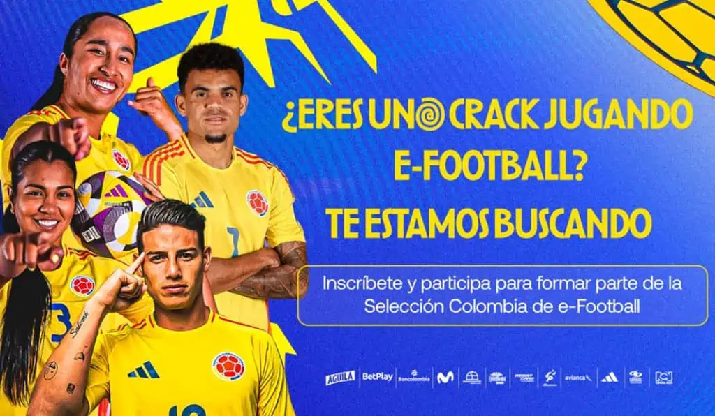 Federación Colombiana de Fútbol lanza convocatoria para ‘gamers’: Así se elegirá la Selección Colombia de eFootball Federación Colombiana de Fútbol lanza convocatoria para ‘gamers’: Así se elegirá la Selección Colombia de eFootball