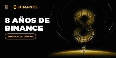 Banner Binance ocho años