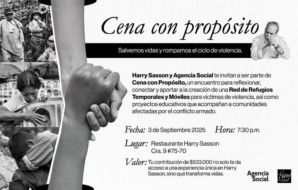 Cena Harry Sasson. Foto: cortesía.