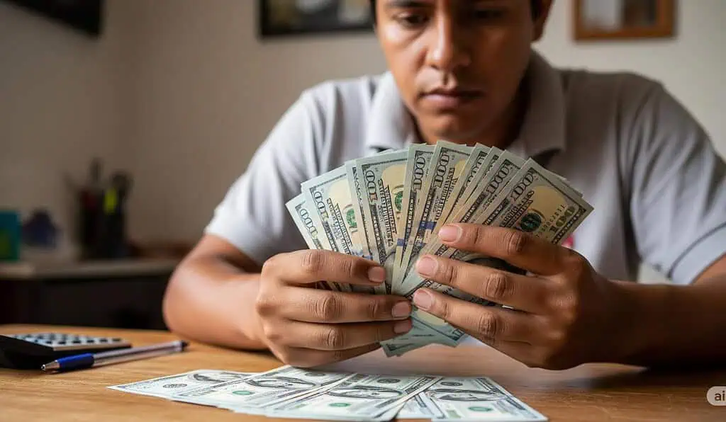 Dólar en Colombia cerró la semana por debajo de $3.900; ETF de deuda pública cayó tras alcanzar récord Remesas. Imagen: Generada con IA de Gemini
