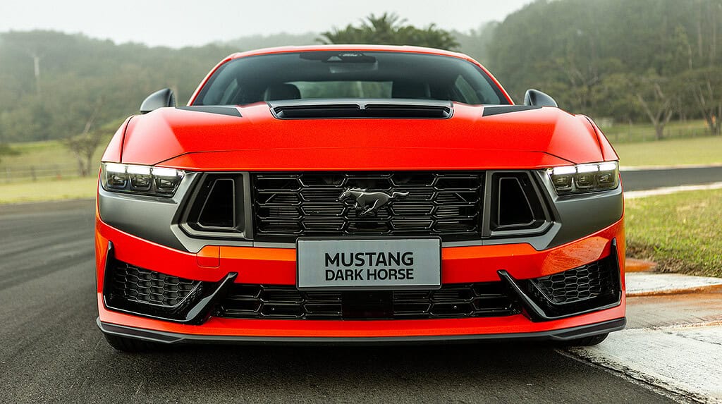 Parte frontal del nuevo Mustang. Foto: cortesía Ford.