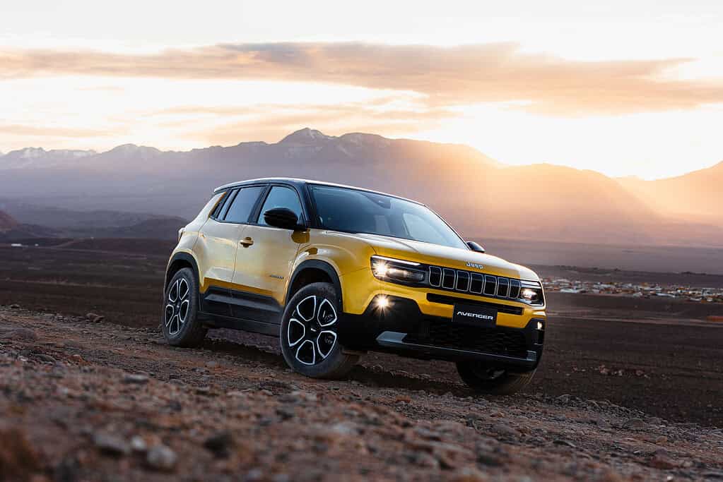 Jeep Avenger en amarillo. Foto: cortesía. 