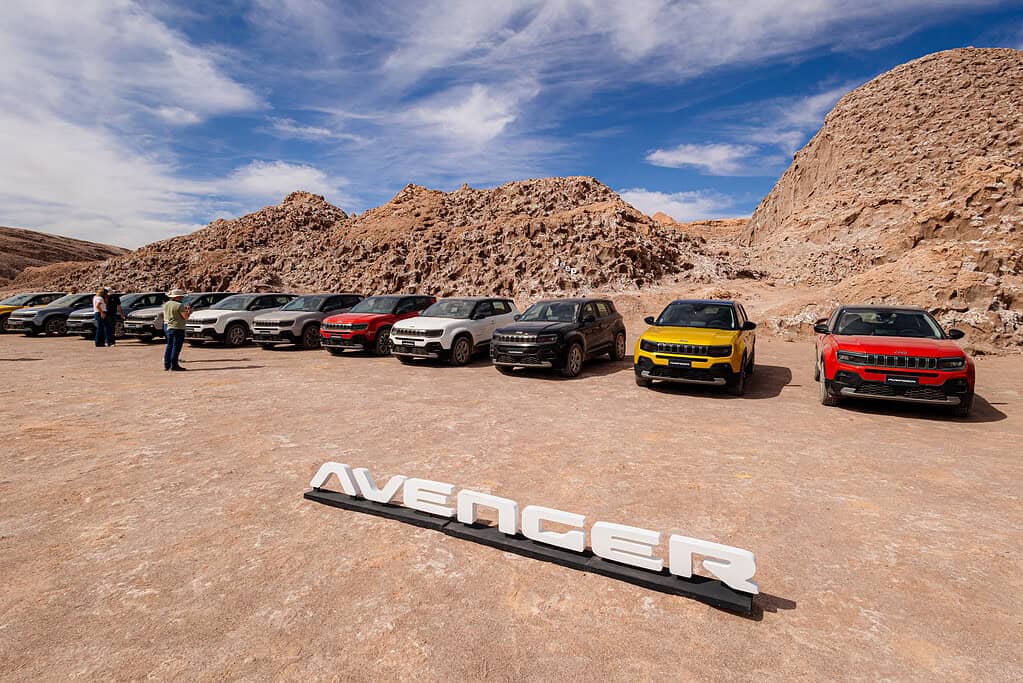 Colores disponibles de la Jeep Avenger. Foto: cortesía. 